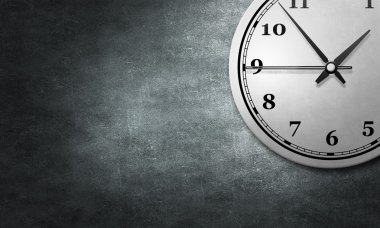 Zaman kavramı çimento duvar