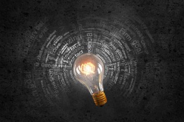 parlak elektrikli ampul