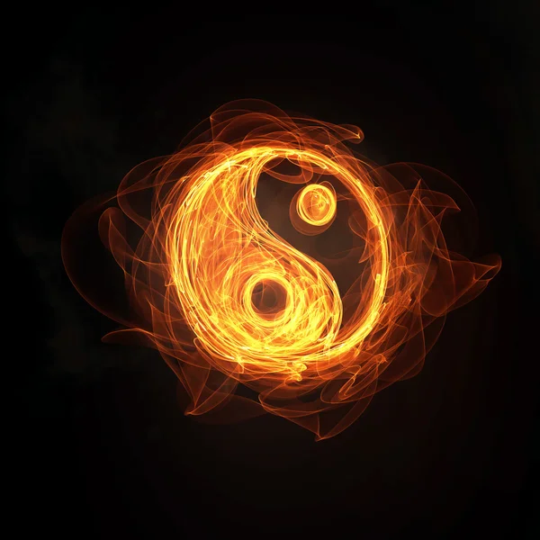 Yin yang tecken — Stockfoto