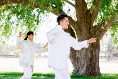 İnsanlar Park Thai chi