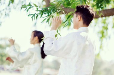 İnsanlar Park Thai chi