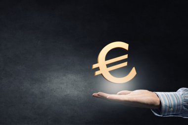 Euro simgesi içinde palmiye