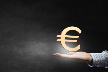 Euro simgesi içinde palmiye
