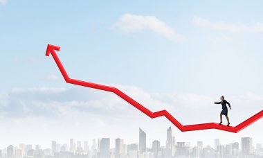 Grafik üzerinde çalıştırmak kadını