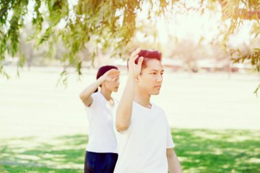 İnsanlar Park Thai chi