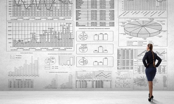 Datos del informe de comercialización — Foto de Stock