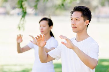 İnsanlar Park Thai chi