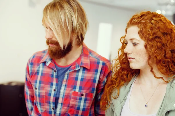 Portrait of young couple — Stock Photo, Image