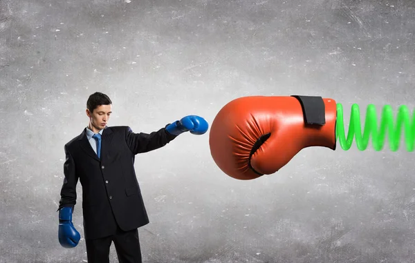 He fights for success — Stock Photo, Image