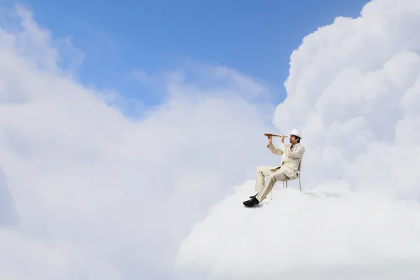 Op zoek naar toekomstperspectieven — Stockfoto