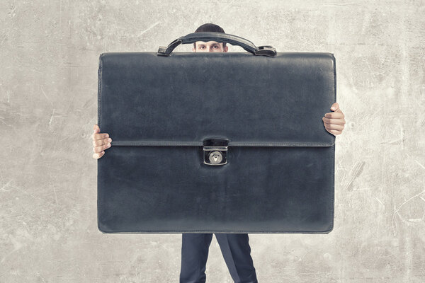 Businessman with briefcase