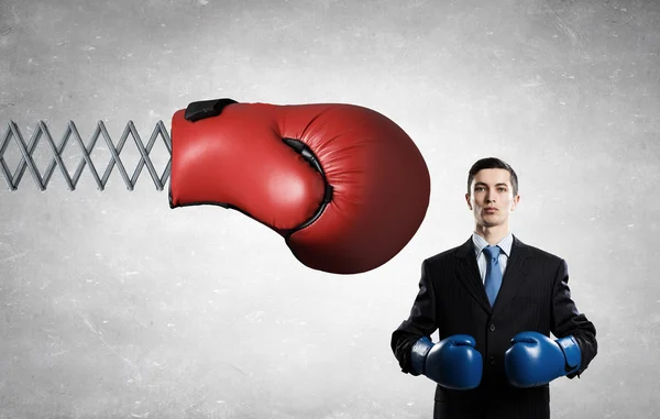 He fights for success — Stock Photo, Image