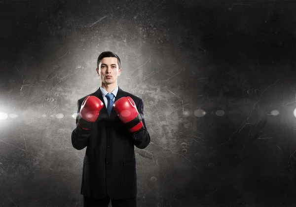 He fights for success — Stock Photo, Image