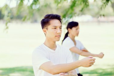 İnsanlar Park Thai chi