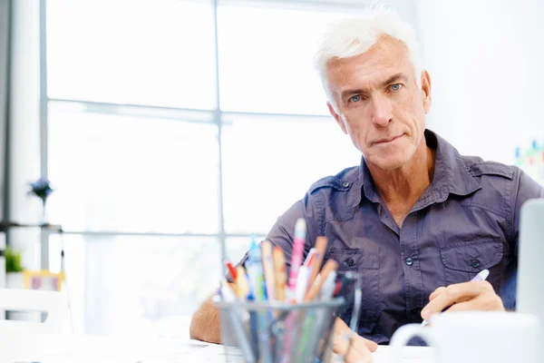 Handsome businessman in office — Stock Photo, Image