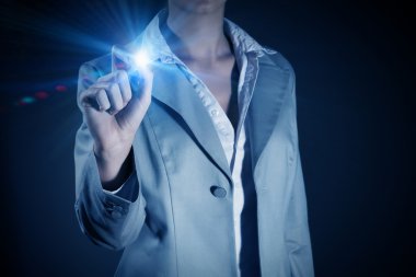 Kadın dokunmatik ışık spot