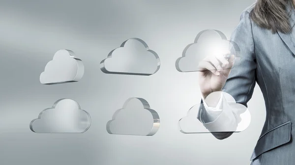 Concept de Cloud Computing — Photo