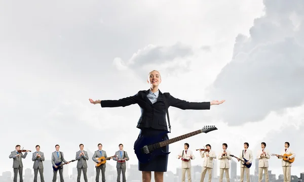 Una banda de hombres — Foto de Stock