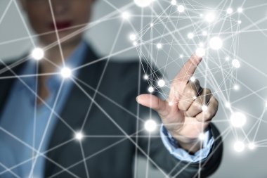 Kablosuz bağlantı futuristik konsepti