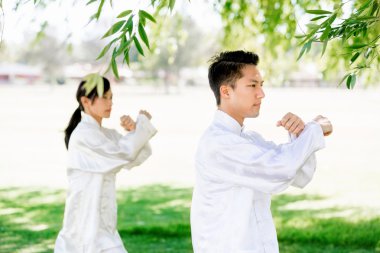 İnsanlar Park Thai chi