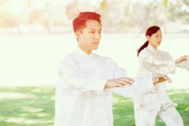 İnsanlar Park Thai chi