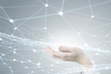 Kablosuz bağlantı futuristik konsepti