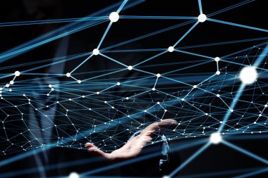 Kablosuz bağlantı futuristik konsepti