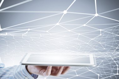 Kablosuz bağlantı futuristik konsepti