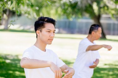 İnsanlar Park Thai chi