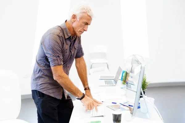 Stilig affärsman i office — Stockfoto