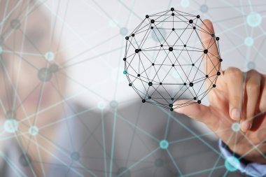 Kablosuz bağlantı futuristik konsepti