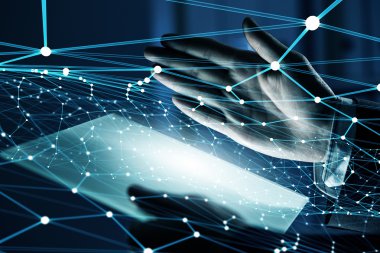 Kablosuz bağlantı futuristik konsepti