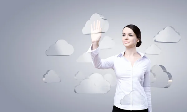 Cloud computing connection — Stock Photo, Image