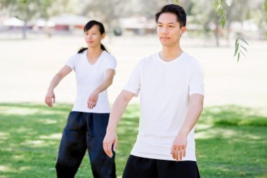 İnsanlar Park Thai chi