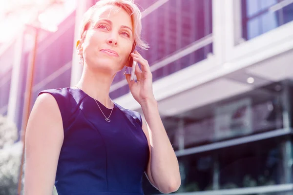 Hello there from business lady — Stock Photo, Image