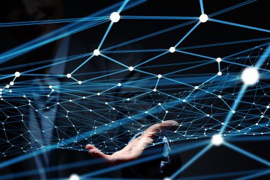 Kablosuz bağlantı futuristik konsepti