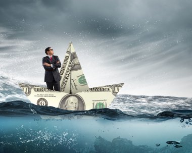 İşadamı Doları banknot yapılan tekne
