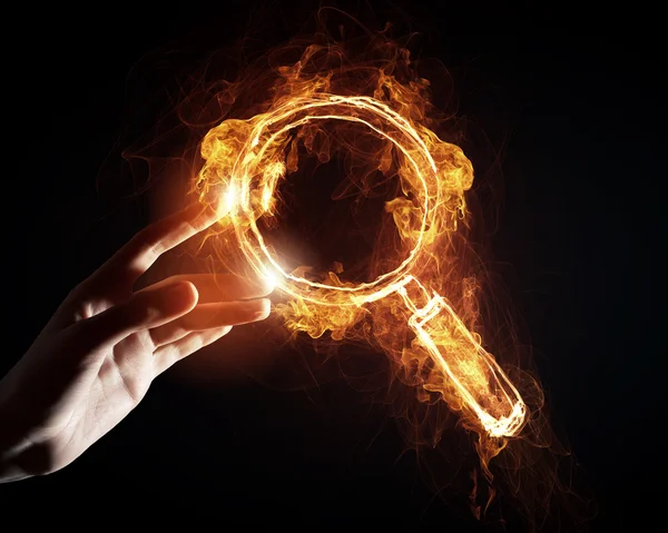 Yangın arama simgesi — Stok fotoğraf