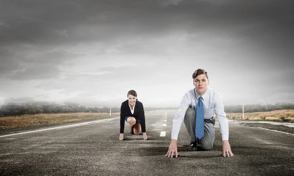 Están listos para competir. — Foto de Stock