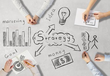 İş takım yaratıcı çalışma