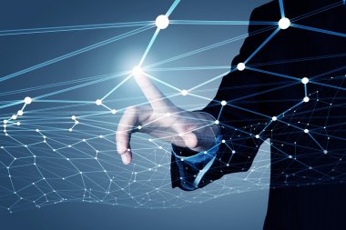 Kablosuz bağlantı futuristik konsepti