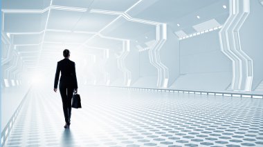 Kadın fütüristik iç