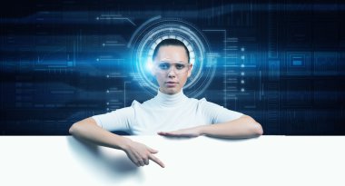 Sanal tasarlanmış odasında kız