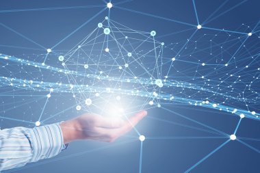 Kablosuz bağlantı futuristik konsepti