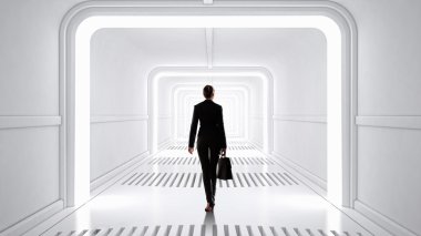 Kadın fütüristik iç