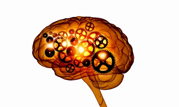 Digitala mänskliga hjärnan — Stockfoto