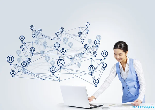 Global network interaction — Stock Photo, Image