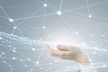 Kablosuz bağlantı futuristik konsepti