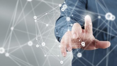 Kablosuz bağlantı futuristik konsepti