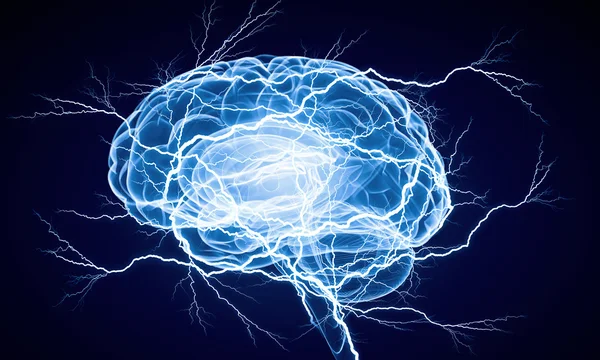디지털 인간 두뇌 — 스톡 사진